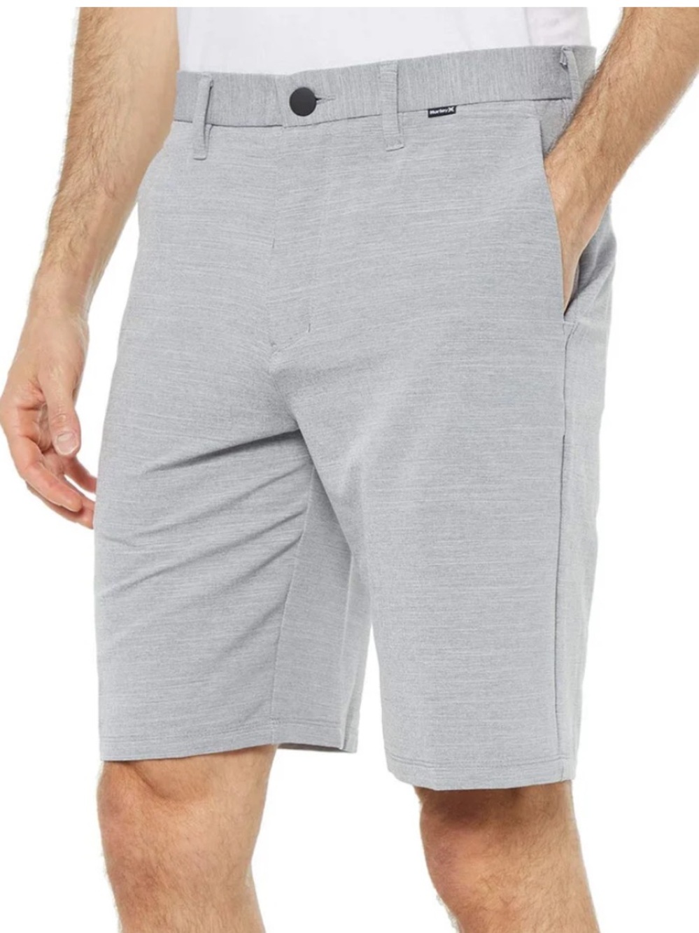 Hurley Dri-Fut Cutback 21” shorts 30 Waist EUC walkshorts light grey Nike DriFit